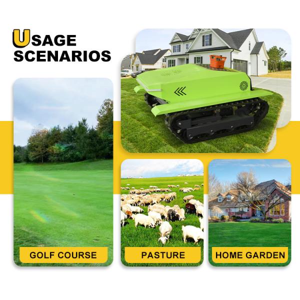 Wholesale Direct zero Turn Mini Rc Robot Lawn Mower Crawler Remote Control Lawn Mower