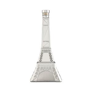China Hot Stamping Surface Handling Customize Sealing Type Eiffel Tower Glass Bottle for XO Brandy on sale