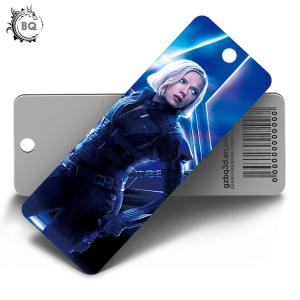 Custom Plastic 3D Lenticular Bookmark With Flip Effect CMYK Printing