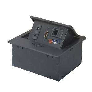 China Europe popular pop up open cover conference desktop power socket on sale