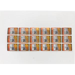 Anti - Ultraviolet Tamper Evident Security Labels With Custom Printing And