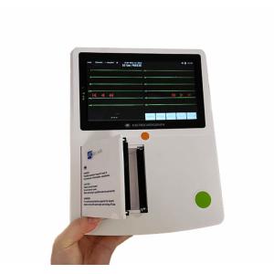 12 Channels Digital ECG Machine High Resolusion With Limb Electrodes Touch