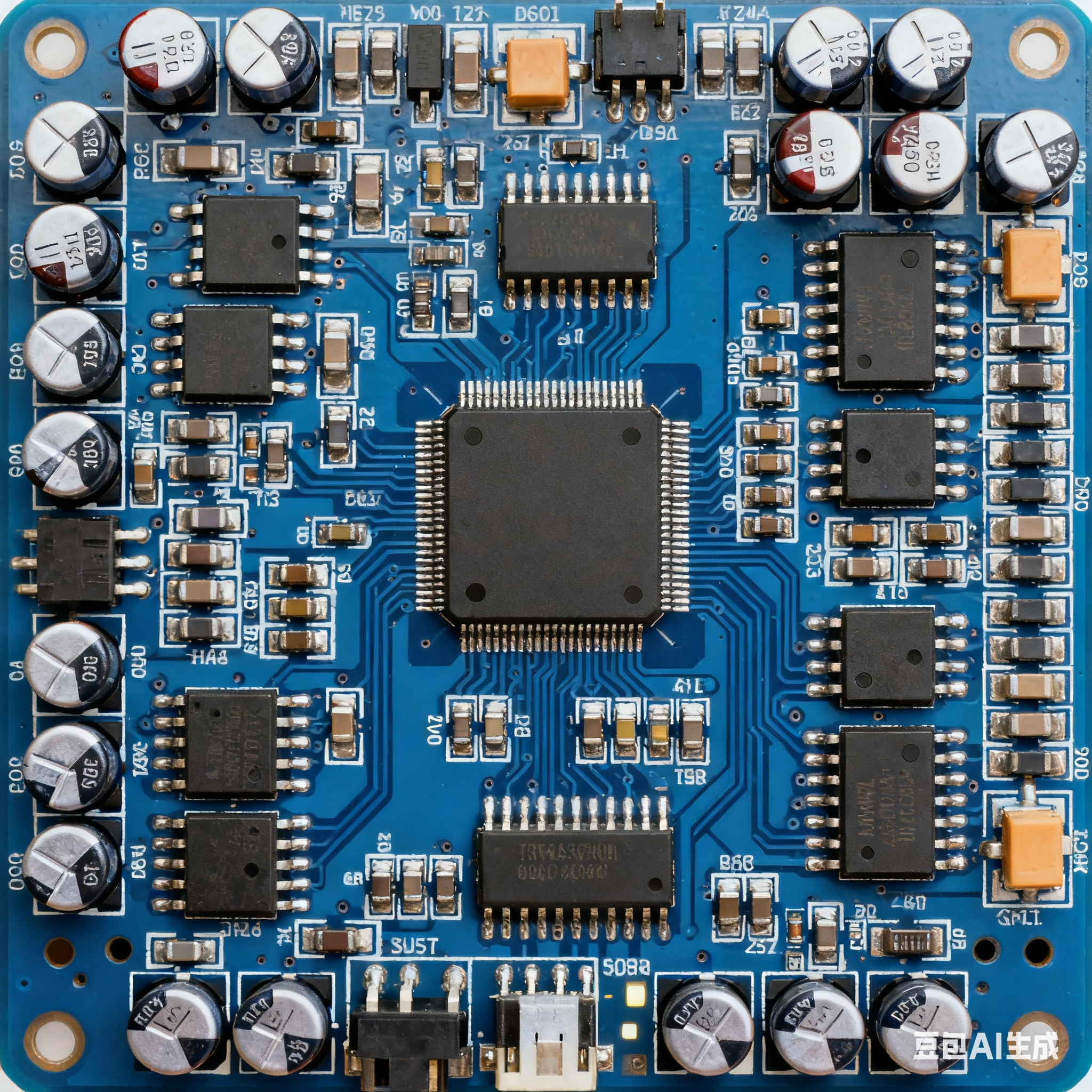 Quality Blue Oil PCBA Custom PCB Assembly With Flying Probe Test And Customized Board Thickness for sale