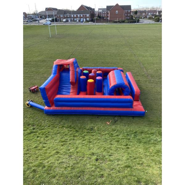 Multi Play Inflatable Obstacle Courses For Commerical