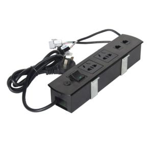 Multimedia Desk Power Outlet 1.5m Cable Long Two USB Charger Durable