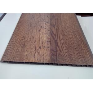Wooden Grain Pvc Plastic False Wall Using Laminated Process