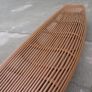 Wearproof Shopping Mall OHSAS18001 Patio Steel Bench