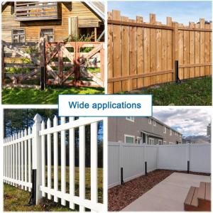 Fencing Repair Kit Heavy Duty Iron Ground Spike for Tilted Fence Posts Durable