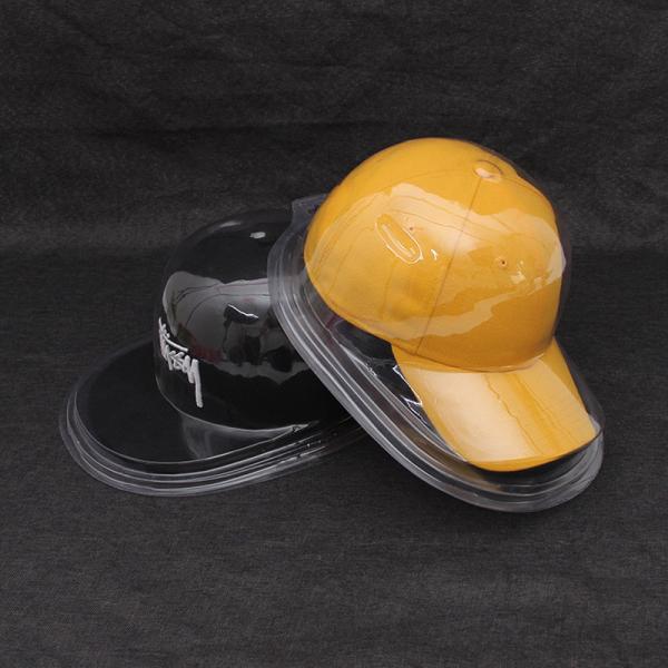 Custom Clear Hat Packing Plastic Box Hats Clamshell Blister Packaging Box