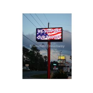 Advertising Epistar Outdoor LED Display Signs 2R1G1B Pixel 16mm , 7500 nits