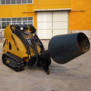 Cement bowl for mini skid steer loader