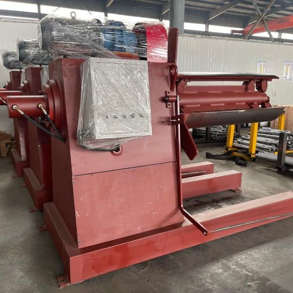 Fully Automatic Hydraulic Decoiler 1250mm Feeding Vertical Drive With Digital Display