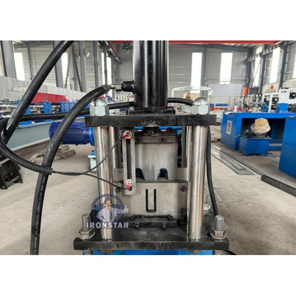 30*50mm and 30*70mm 2 sizes in 1 U guide rail roll forming machine for Nicaragua shutter door track machine