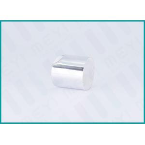 Disc Top Shiny Glossy Silver Bottle Cap 24/410 With Transparent Actuator