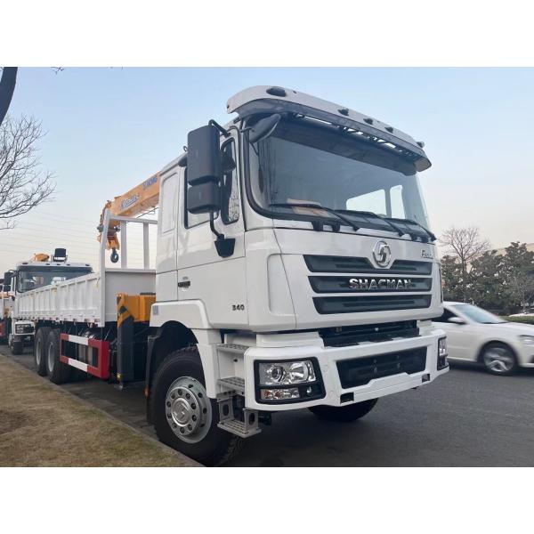 F3000 6x4 Crane Truck SHACMAN Boom Truck 375hp Euro V White