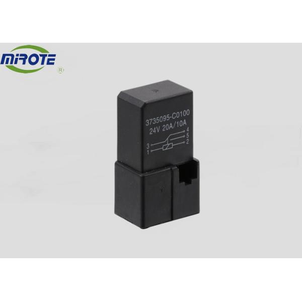 Buy 4 Blades 20a 24 Volt Automotive Relay  Black Plastic Cover For DongFeng Car 3735095-C0100 at wholesale prices