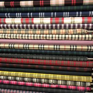 Underwear Polyester Yarn Dyed Fabric with Strip or Check Ribstop