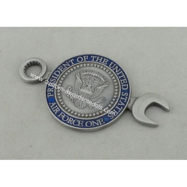 Presidential Logistics Squadron Personalized Coins , Die Casting Full 3D Antique Silver Plating Coin
