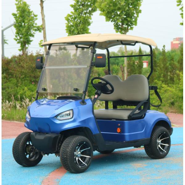 Luxury Rechargeable 2 Seater Golf Cart Lithium Ion Battery Golf Club Cart