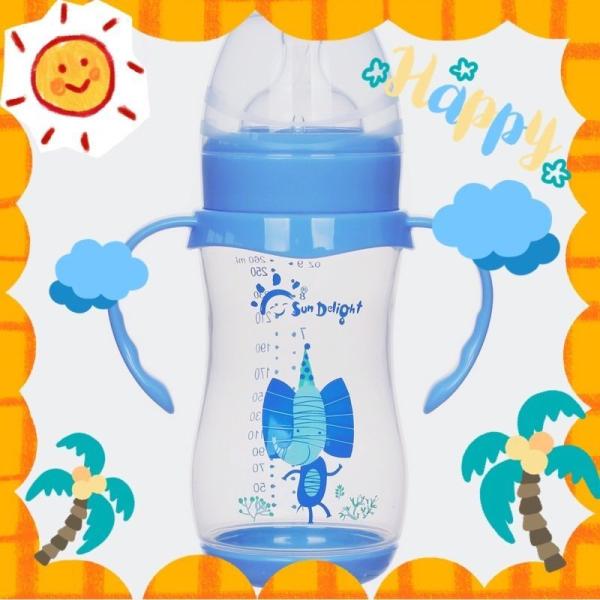 Buy ISO9001 9oz 260ml PP Wide Neck Arc Baby Feeding Bottle at wholesale prices