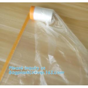 self adhesive auto painting pre-taped masking film auto paint shelding function