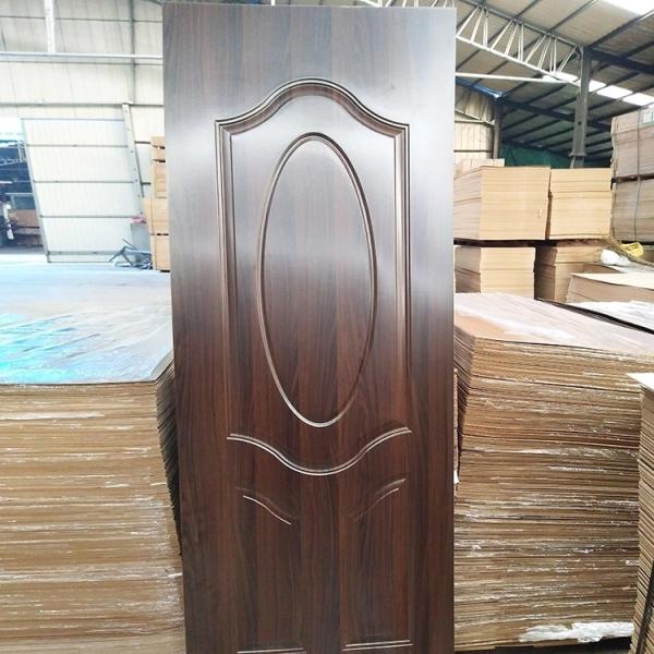 Buy E0 Glue Wood Veneer Door Skins , Customizable Length MDF Internal Door Skins at wholesale prices