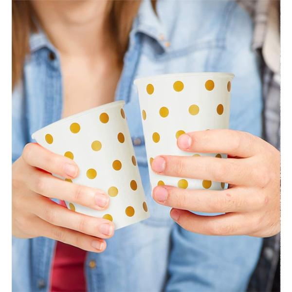 Party Supplies Upscale Polka Dot Disposable Dishware