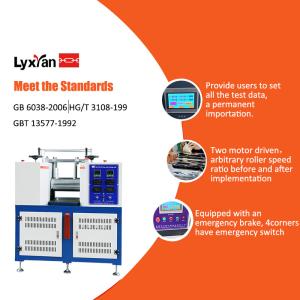 Two Roll Mill For Rubber Sheeting Mixing 10 Inch Roller Diamete 0.1～10mm Roller