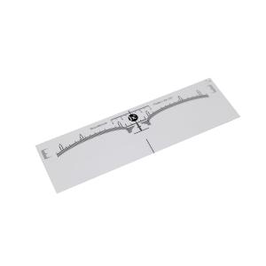 16.9 *5.6cm Eyebrow Tool Ruler White Simple And Practical Brow Lamination