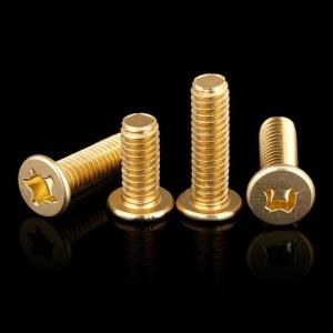 Custom Gold Hex Lobular Socket Pan Head Self Tapping Screws M0.8-M14