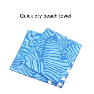 Soft And Patterned Printed Beach Towel With Transfer Printed Logo