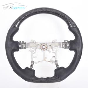 China Alcantara Personalised Red Stripe Steering Wheel Toyota Hilux Matte Black on sale