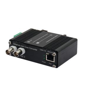 DIN-Rail Industrial 10/100Base-TX Ethernet over Coax Extender