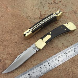 China Buck knife 110 auto conversion with file work on sale