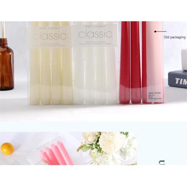 European Colored Long-Rod Candle Holiday Decoration Power Failure Emergency Classic Long Lasting Burning Thin Taper