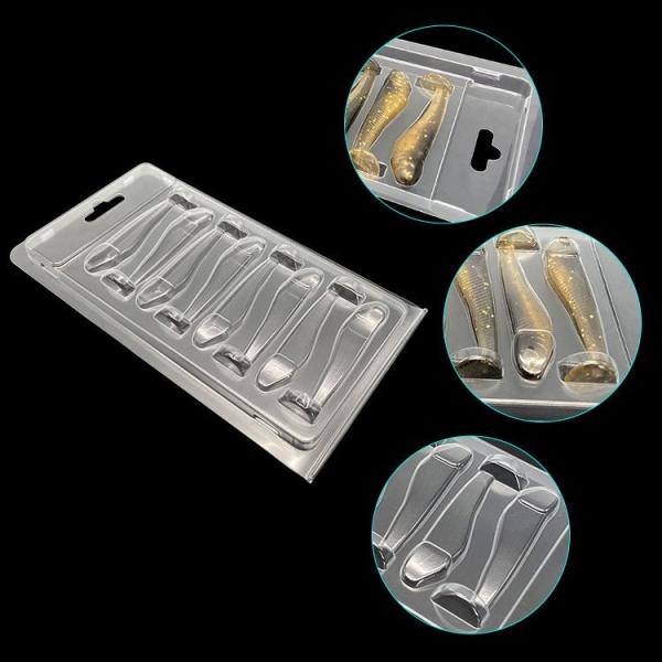 Customized Fishing Lure Clamshell Packaging Hinge Clamshell Swimbait Packaging