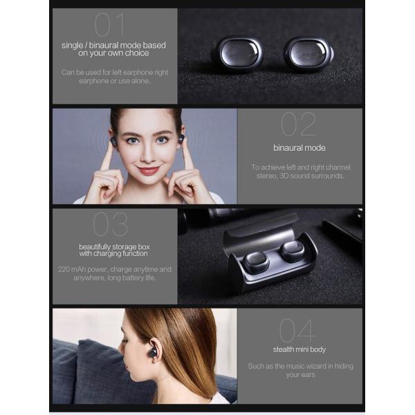 Q29 Tws Business Bluetooth Earphones Wireless 3D Stereo Headphonesmic Handsfree Calls Headset
