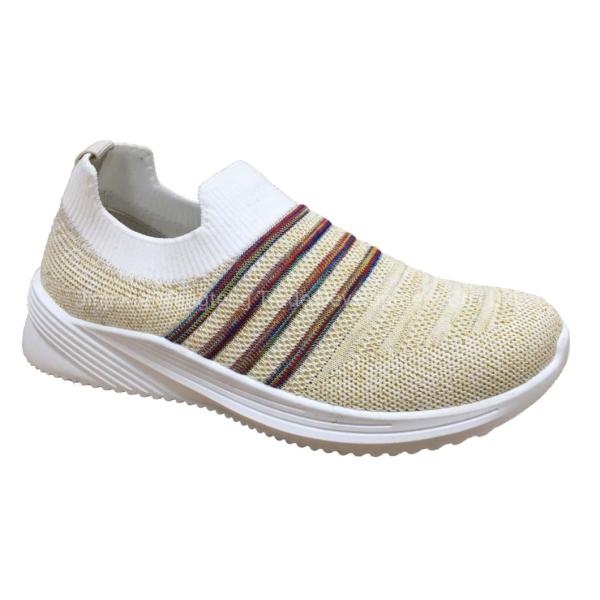 New Style Women′s Fashion Shoes Flyknit Shoes Suede Leather Sneaker Shoes Sport Shoes Walking Jogging Running Shoes Casual Shoes Ladies Shoes Injection Shoes