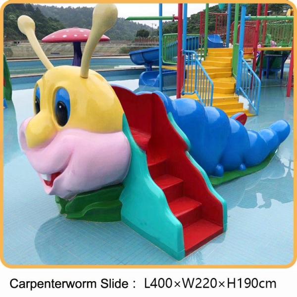 Buy Spray Small Water Slide for Swimming Pool Park at wholesale prices