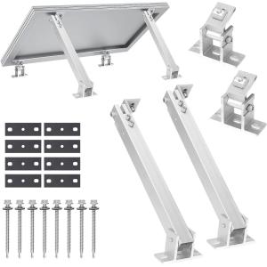 Adjustable Angle Bracket for Solar Panel Mounting on Tile Roof and Wind Load of