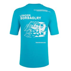 Custom Logo 100% Cotton Men's Fitted T-shirt with Anti-pilling and Breathable