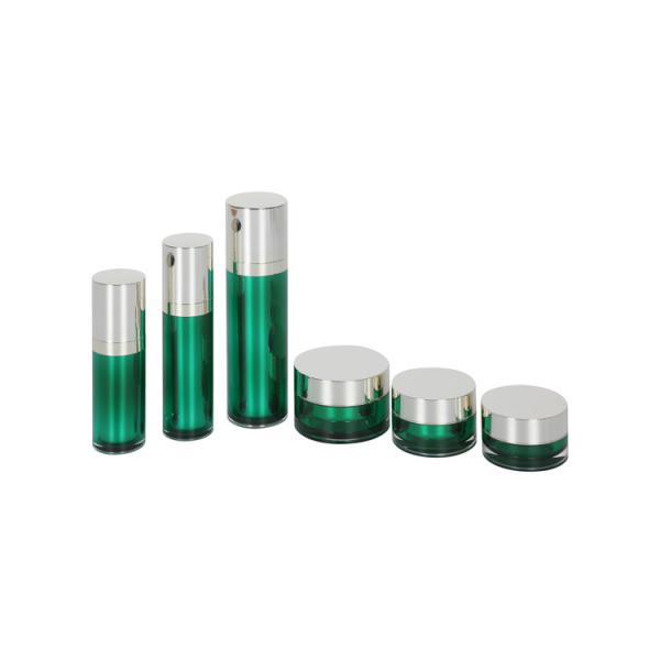 Buy Cosmetic Serum Pump Bottle Packaging 30g Acrylic Face Cream Jar Daily Skincare at wholesale prices