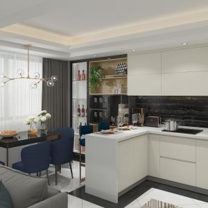 Modular Kitchen Cupboard Set Cabinet Modern Kitchenette With Sink Melamine