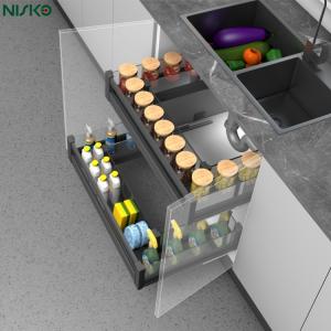 China 2 Tier Pull out Under Sink Organizer Multipurpose Kitchen Cabinet Basket on sale