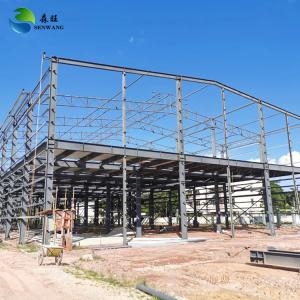 China Customized Steel Structure Warehouse with ±1% Tolerance and 1.2m Height Brick Wall Fire Resistance Grade A on sale