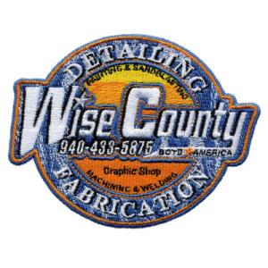 Quality Custom Embroidery Digitizing Badge for Wise County Detailing Fabrication WEC11303 for sale