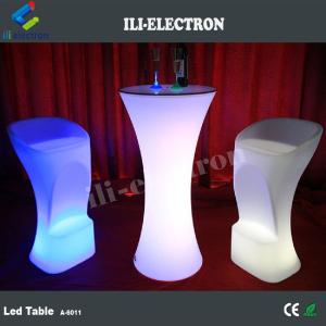 high top LED Lights Bar Round cocktail Table