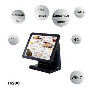 2 * 20 VFD Display Restaurant Point Of Sale , Plastic Housing Retail Pos System