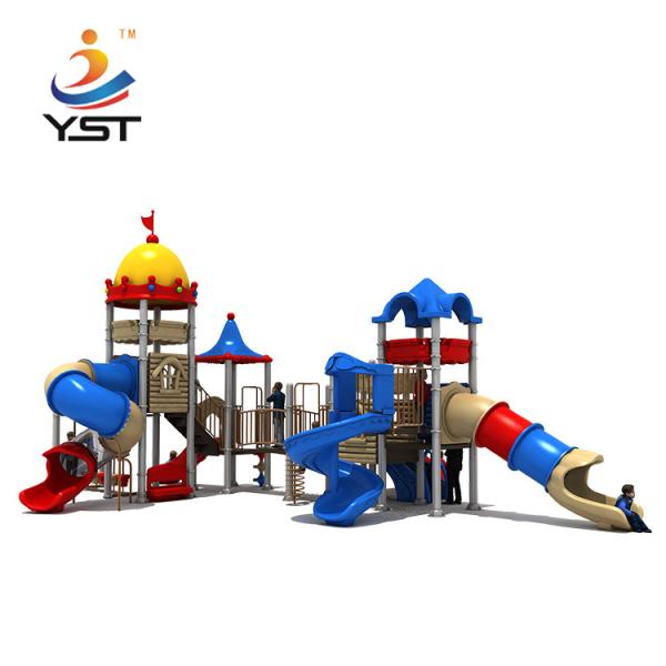 Buy AISI 304 Fasteners Amusement Park Equipment With Plastic Slide at wholesale prices