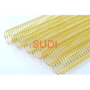 Gold-Plated Durable 1-3/8 Inch Spiral Binding Coil For High-End Notebooks